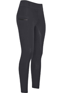 2023 Imperial Riding Womens Shiny Sparks Full Grip Riding Tights KL44322008 - Black